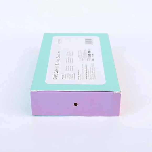 Docolor Makeup Brushes 17 Pcs Colourful Rainbow Synthetic Make Up Brush Set - Picture 10 of 15